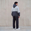 Hoodie duo tono gris